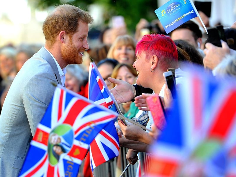 Harry and Meghan, Duke and Duchess of Sussex visit Chichester. Pic Steve Robards SR1825290