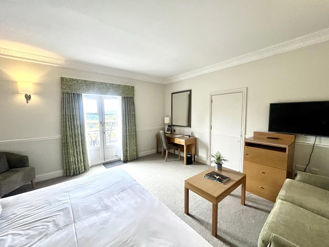 One of the spacious rooms at the Buxted Park Hotel in Uckfield, East Sussex
