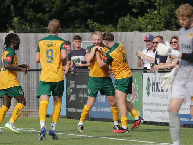 Action from Horsham's win over Cheshunt in the Isthmian premier division