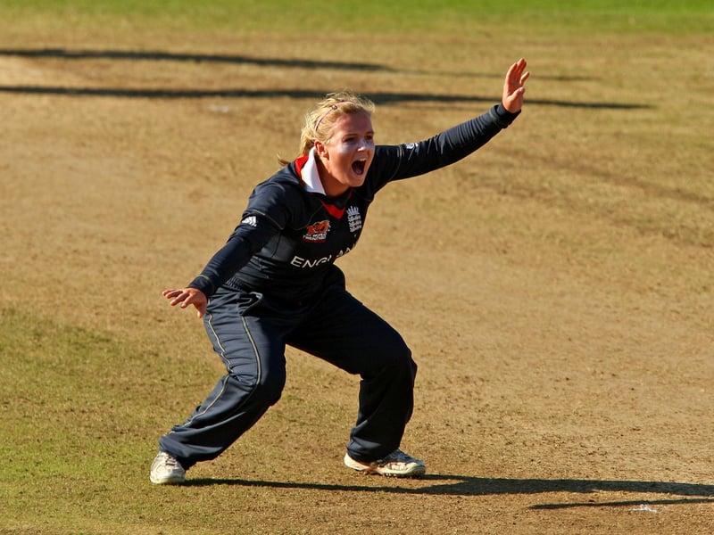 Made her England debut in 2005, becoming the youngest cricketer (of either sex) to play Test cricket for England at 15 years and 336 days