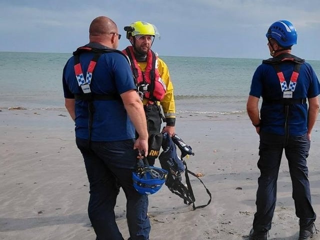 Two young girls were safely rescued by volunteer lifeboat crews after being swept around half a mile offshore, while paddleboarding off Selsey Bill.