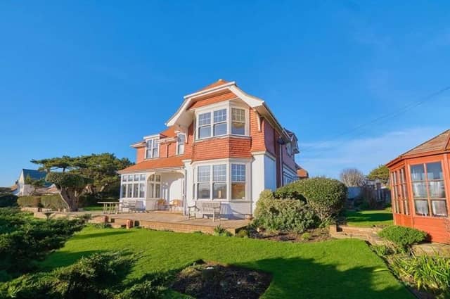 Edwardian half tile hung detached house with infinity style garden.
