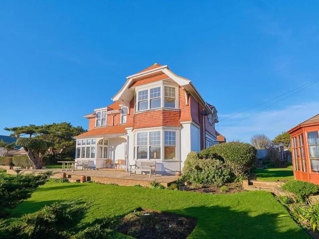 Edwardian half tile hung detached house with infinity style garden.