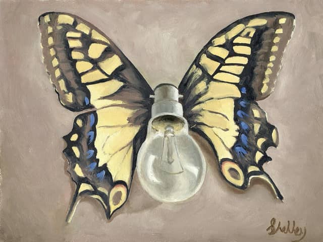 Work by John Shelley - 60 Watt Butterfly