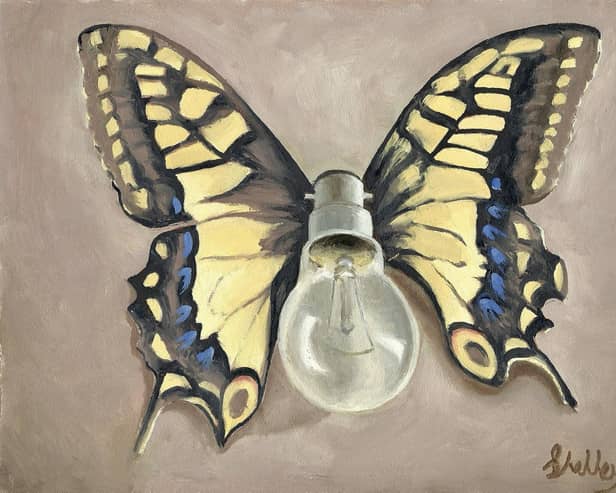 Work by John Shelley - 60 Watt Butterfly