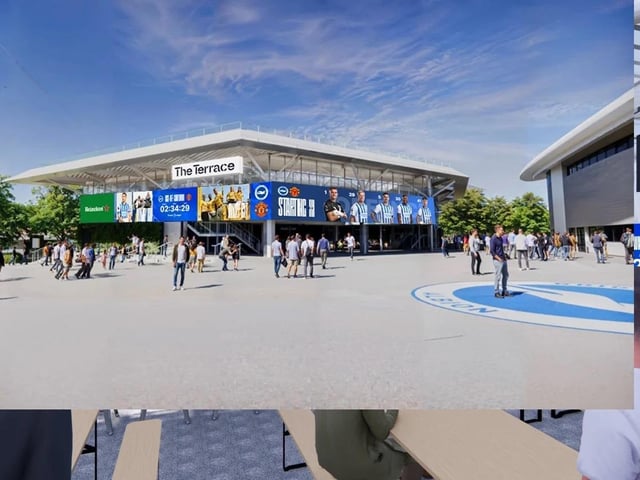 Brighton fan zone The Terrace