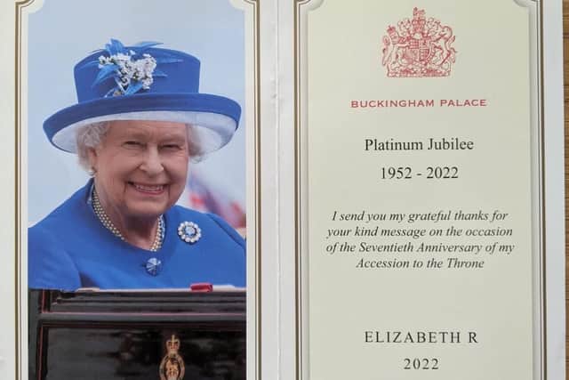 A photograph of the Queen was included in the monarch's reply to Horsham schoolgirl Rosie Parsons