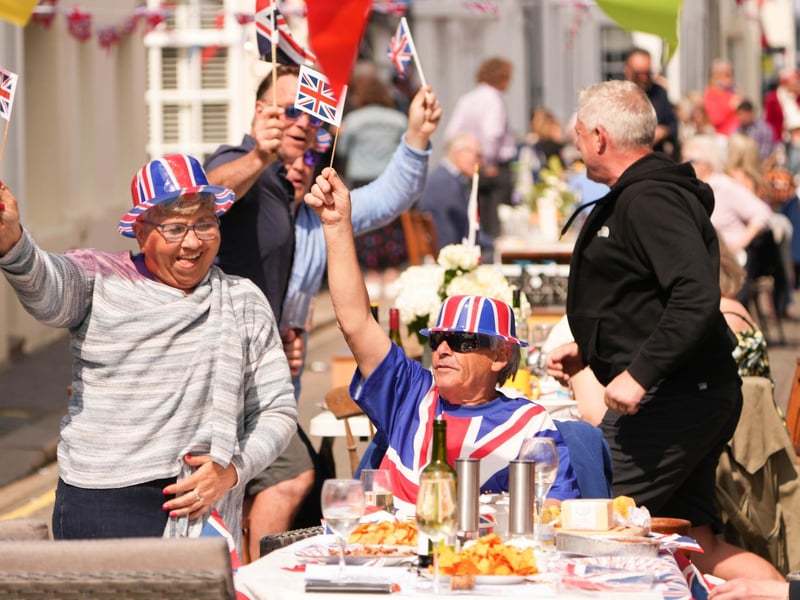 Coronation street party in Tarring High Street