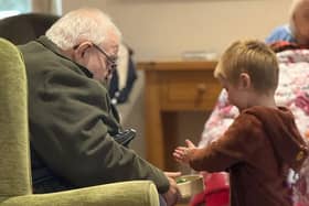 Mountside Care Home care community welcomes toddler group with open arms.