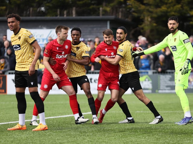 Worthing beat Maidstone in the National South play-off semi-final at a packed Woodside Road