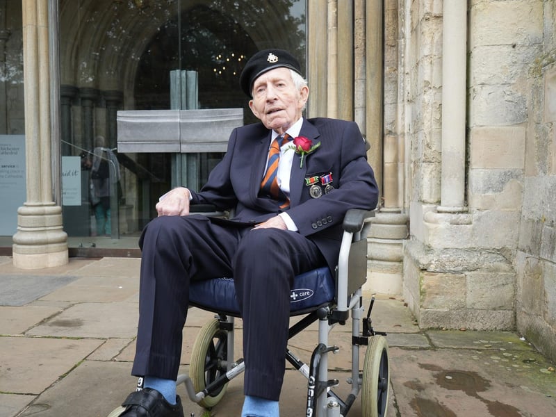Sidney John Crocker, the 101-year-old veteran.