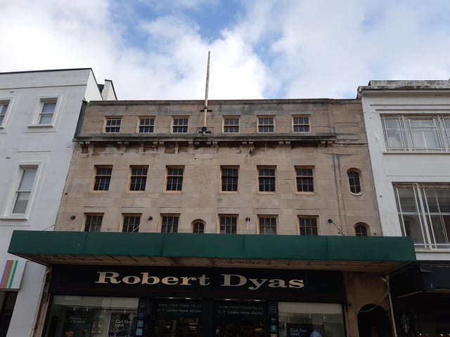 Lots of little windows are above Robert Dyas in South Street, an area once dominated by Hubbards department store
