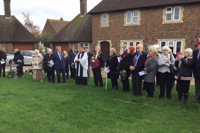 Eastbourne WWII Memorial Houses' remembrance service