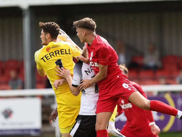 Action from Worthing's win at Dover in National League South