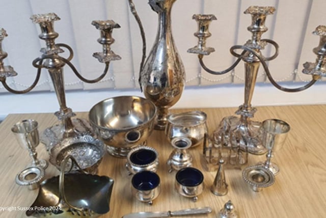 Do you recognise this stolen silverware?