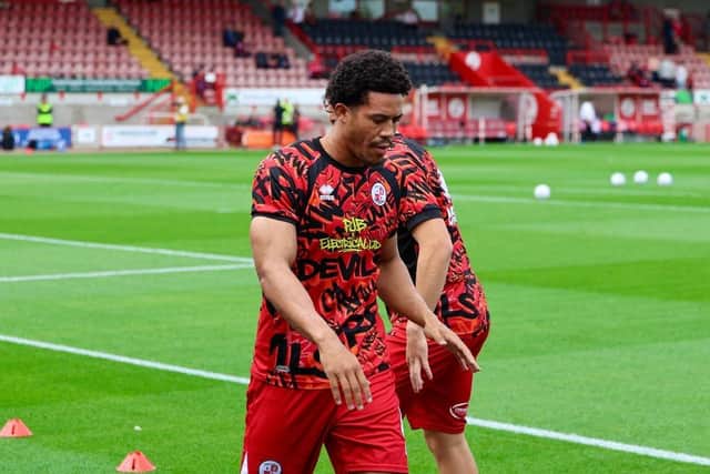 Crawley Town lost 3-1 to Cheltenham Town at the Broadfield Stadium | Picture: Thomas Forbes @thomasforbes_photography