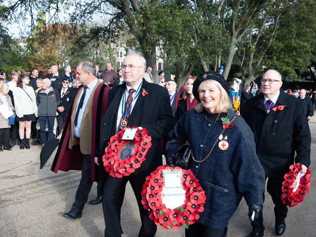 Hastings Remembrance service in Alexandra Park. Photo by Frank Copper