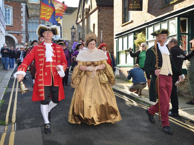 The 70th National Town Criers' Championship in Rye on October 14 2023.