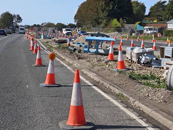 Works are underway to transform a brownfield site on the A27 into a new business park.
