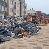 The fire was caused by a battery being disposed of in with household waste. Photo: Arun District Council