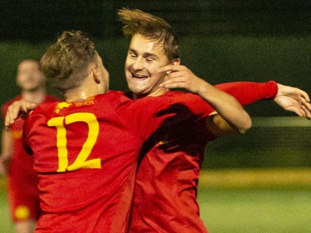Action from Newhaven v Horsham YMCA at Fort Road in the SCFL premier