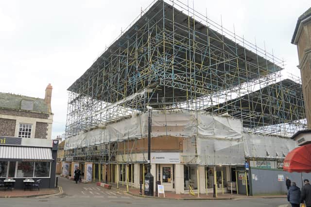 Vision Properties, the owners of the building, confirmed that the scaffolding would be taken down on March 6.