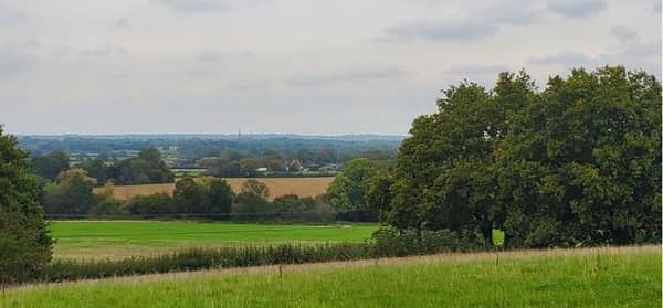The site of the proposed burial ground which has been turned down by a Government planning inspector following an appeal