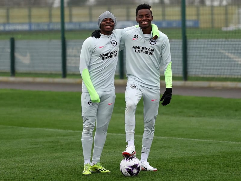 Albion attackers Benicio Baker-Boaitey and Simon Adingra