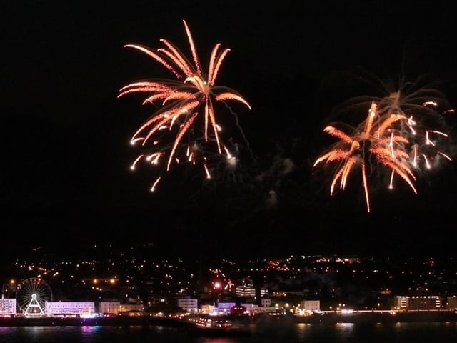 The fireworks display was part of the 2025 Worthing Lions Summer Festival