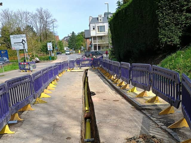 Worthing Road in Horsham has been shut for weeks because of gas works but is now scheduled to reopen in May