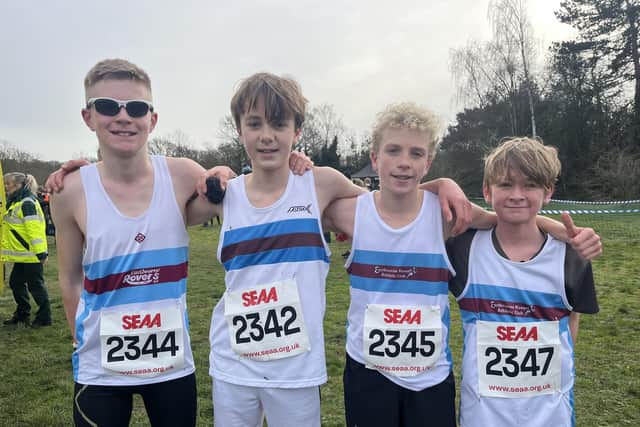 Eastbourne's U15 boys' team (finished 8th) - Fin Lumber - Fry, George Armstrong - Smith, Jonah Messer and Ben Wright | Picture contributed