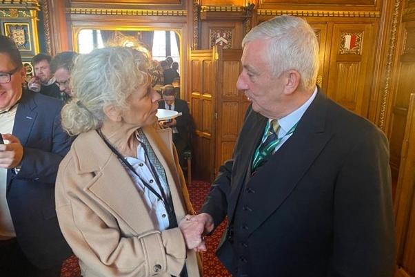 Dionne Flatman meeting Sir Lindsay Hoyle
