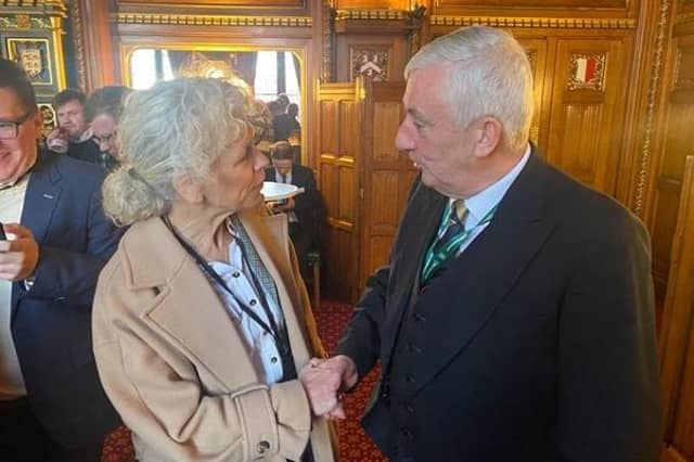 Dionne Flatman meeting Sir Lindsay Hoyle