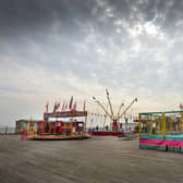 Hastings Pier getting ready for the Easter Weekend 2023: