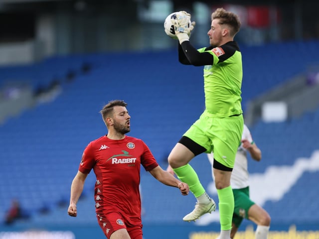 Action and celebrations as Worthing take on Bognor Regis Town in the Sussex Senior Cup final at the Amex Stadium - and win 8-7 on penalties