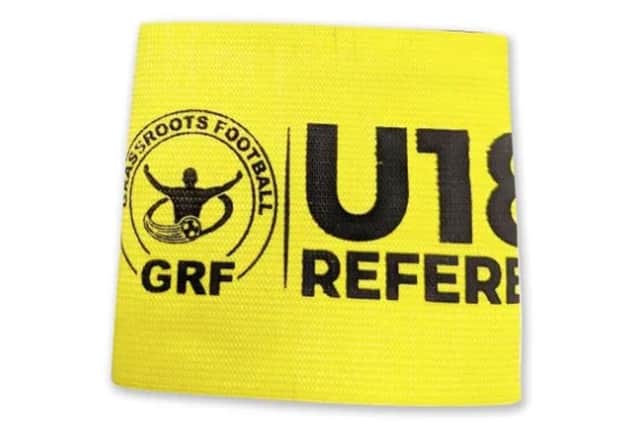 The new fluorescent armband that will be given to young officials in Sussex | Contributed picture