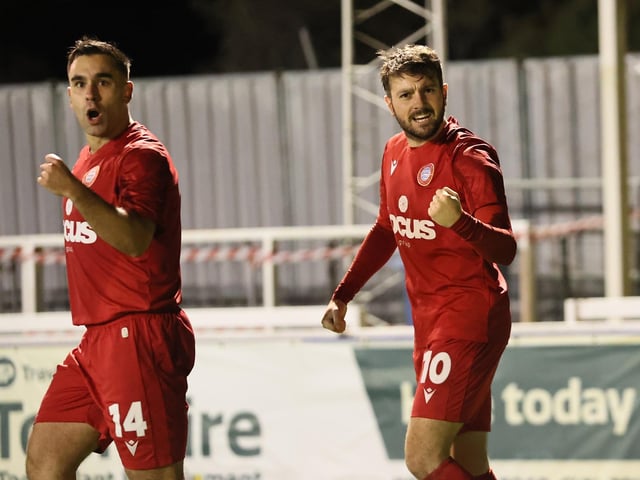 Action from Worthing's National League South win at Farnborough
