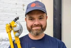 Plumber Peter Chapman has won an award