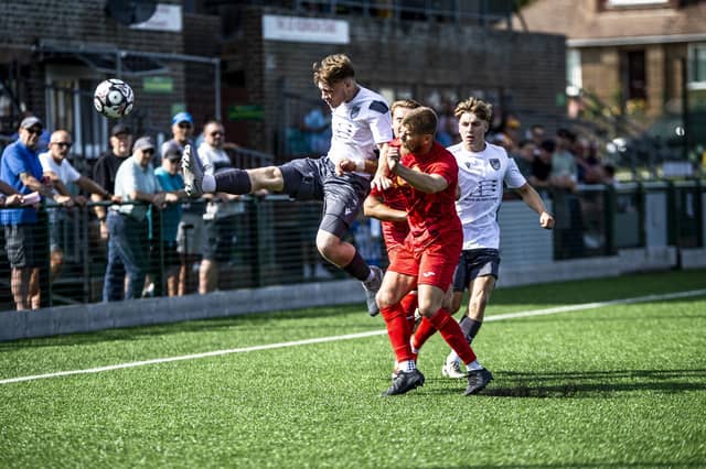 Newhaven v Bexhill United in the SCFL premier