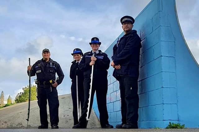 Sussex Police cadets in Wealden