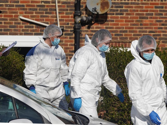 A police presence remains at a property in Sussex, after a man was found dead and a woman and child were seriously injured.