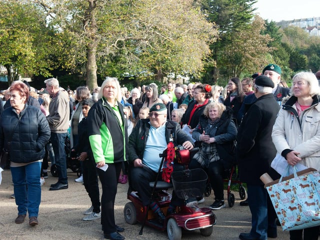 Hastings Remembrance service in Alexandra Park. Photo by Frank Copper