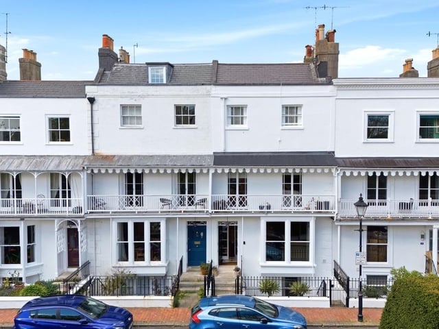 The four-storey property is believed to be one of the largest homes on the elegant terrace