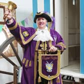 Bognor Regis town crier Jane Smith has made history as the first woman to be appointed Chairman of the Ancient and Honourable Guild of Town Criers. Photo: Eddie Mitchell.
