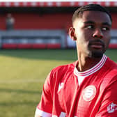 Tyrique Clarke gets used to his new home | Charlie Crowhurst for Worthing FC