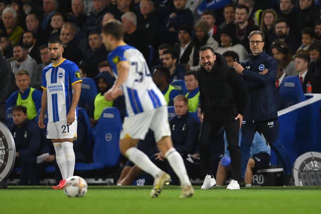 The Italian is yet to win any of his first four games as Albion manager, most recently drawing 0-0 with Nottingham Forest on Tuesday night (October 18).