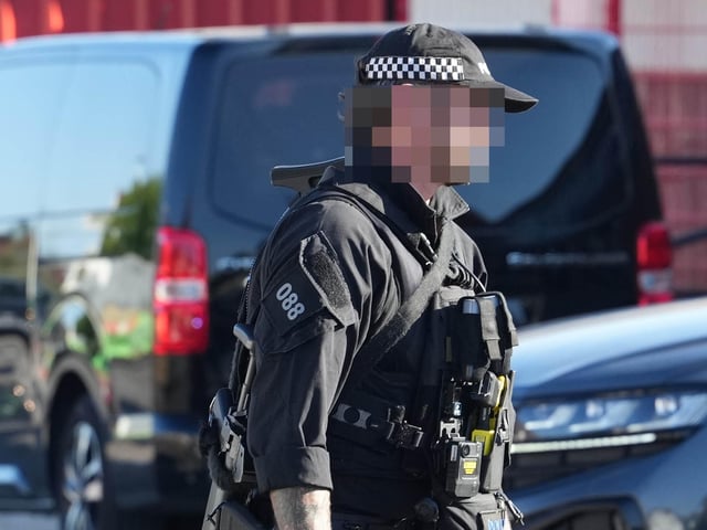 A man has been arrested on suspicion of multiple offences after police received reports of a ‘woman being threatened’ in Worthing