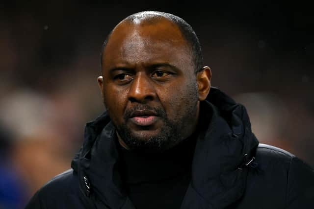 Crystal Palace have parted ways with manager Patrick Vieira after Wednesday night’s 1-0 defeat at Brighton & Hove Albion extended the club’s winless run to 12 games. Picture by Justin Setterfield/Getty Images
