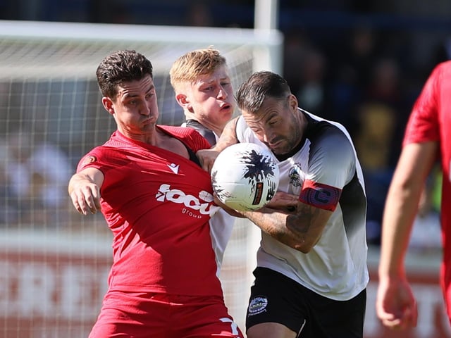 Action from Worthing's win at Dover in National League South