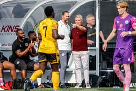 Plots are made by the Borough bosses during the clash with Cray Wanderers | Lydia Redman